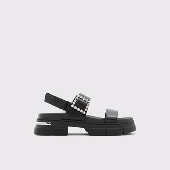 ALDO Corinne Platta Sandaler Dam Svarta | 8537619-GR