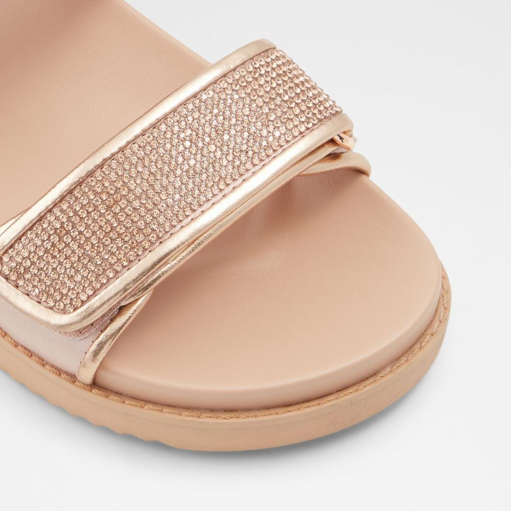 ALDO Eowiliwia Platta Sandaler Dam Rosa Guld | 7394018-CZ