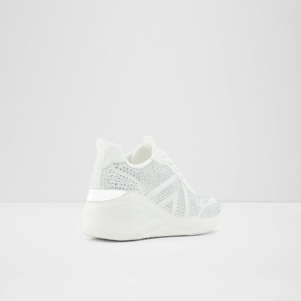 ALDO Glow Sneakers Dam Silver | 8364297-UB