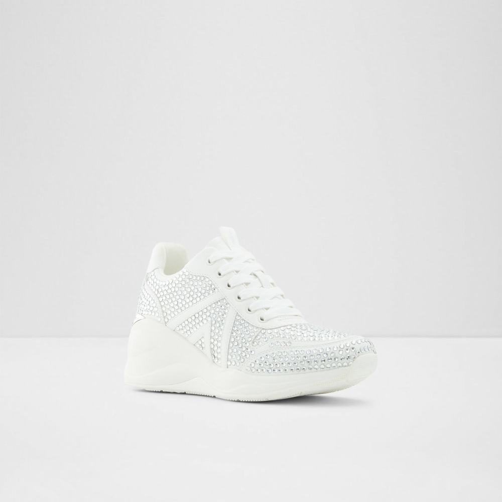 ALDO Glow Sneakers Dam Silver | 8364297-UB