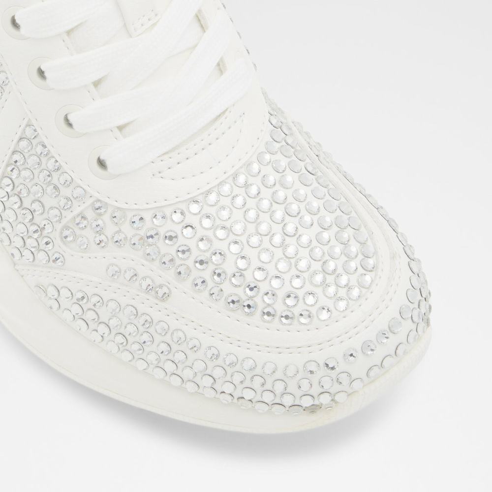 ALDO Glow Sneakers Dam Silver | 8364297-UB