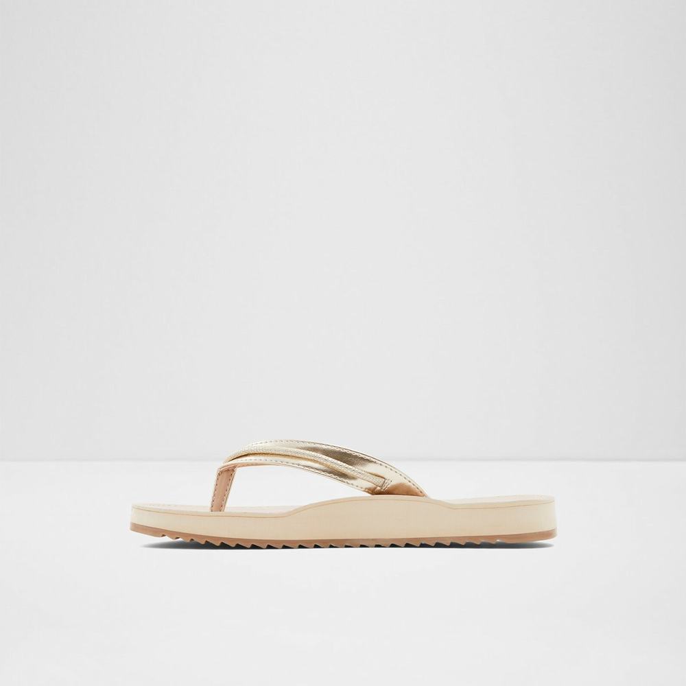 ALDO Polo Platta Sandaler Dam Guld | 4837526-KN