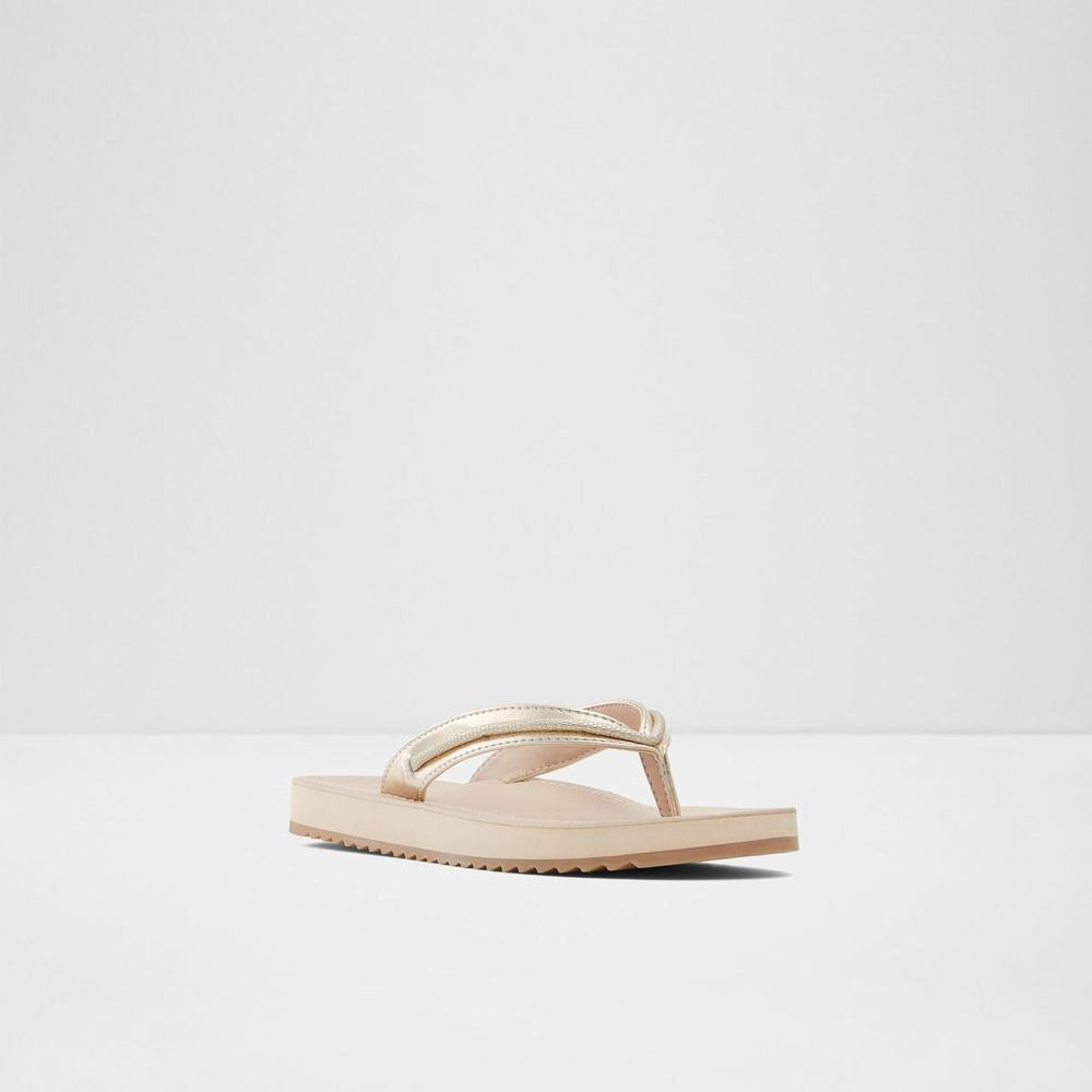 ALDO Polo Platta Sandaler Dam Guld | 4837526-KN