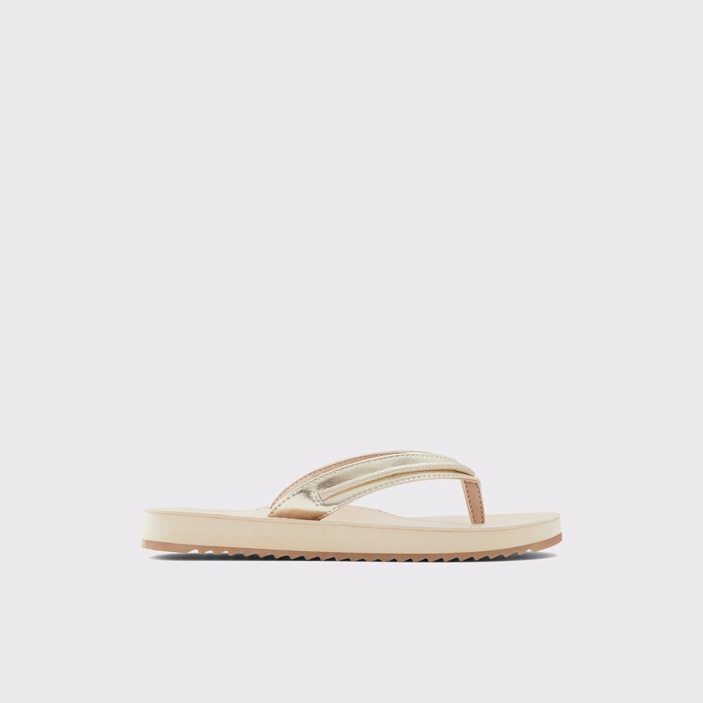 ALDO Polo Platta Sandaler Dam Guld | 4837526-KN